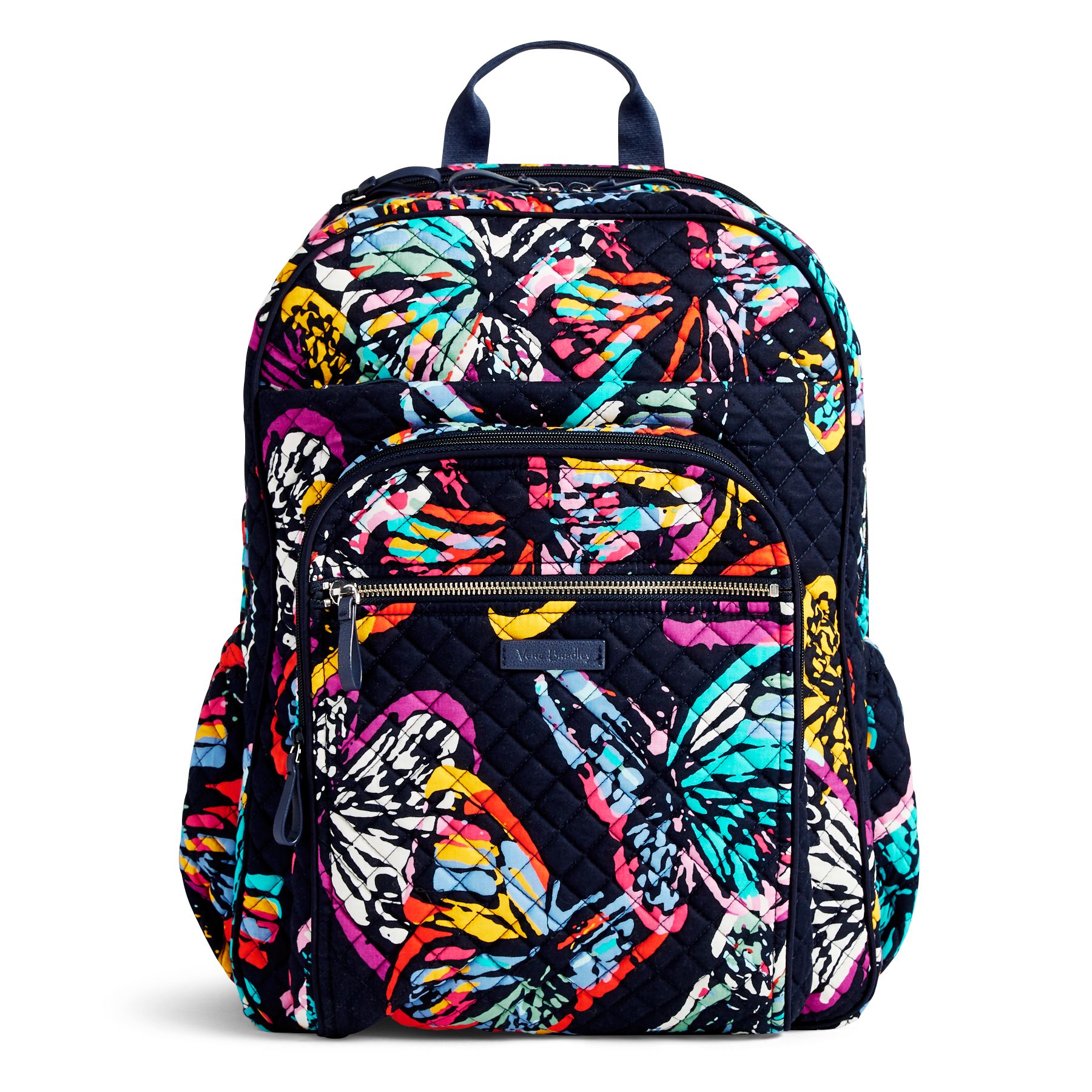 Vera Bradley Iconic XL Campus Backpack in Butterfly Flutter - Moms Priority