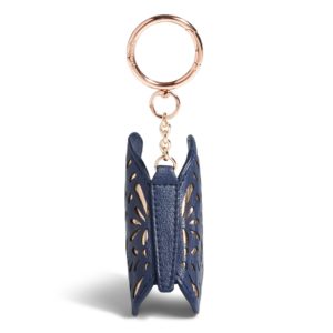 Vera Bradley Iconic Butterfly Bag Charm in Classic NavyIds/Keychains