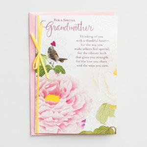 Mother's Day - Special Grandmother - 1 Premium Card Show your Grandmother how much you appreciate her faith