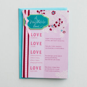 Mother's Day - A Mother's Love - 1 Premium Card Send a thoughtful