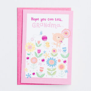 Mother's Day - Hope You Can Tell Grandma - 1 Premium Card Children will have fun reminding a special grandma how much she is loved with this Mother's Day greeting card for grandma!  Cover:Hope you can tell