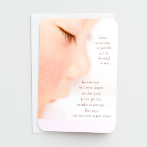 Mother's Day - First Mother's Day - 1 Premium Card Bless a new mom with this sweet card for her first Mother's Day!Cover:There's a new love in your life and it's beautiful to seebecause even with more diapers and less sleep you've got thattwinkle in your eyes that says