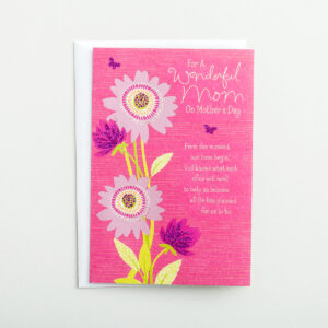 Mother's Day - For a Wonderful Mom - 1 Premium Card Bless your mom with words of appreciation