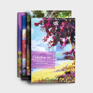 Birthday - Colorful Landscapes - 12 Boxed Cards