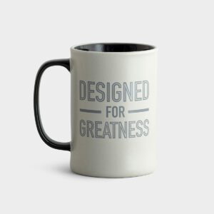 Designed For Greatness - Ceramic Mug This Designed for Greatness mug is such a great gift to remind someone that they are here for God's special purpose.Message: (Front)Designed for Greatness(Back)Just thinkYou're here not by chance but by God's choosing