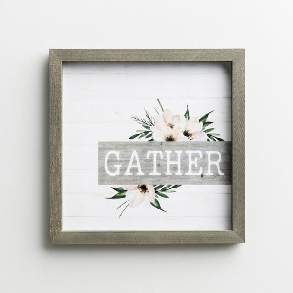 Gather - Framed Wall Art This weathered
